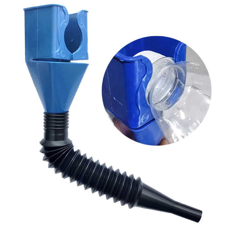 Car Refueling Funnel Gasoline Foldable Plastic Car Motorcycle Refueling Oil Funnel for Car Engine Filling Tool Accessories