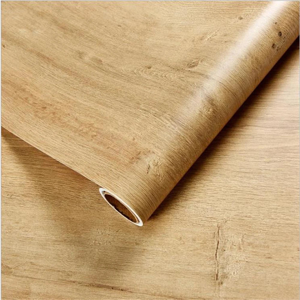 Waterproof Wood Grain Vinyl Self Adhesive Contact Paper Peel and Stick Wallpaper for Cupboard Table Furniture Home Decoration