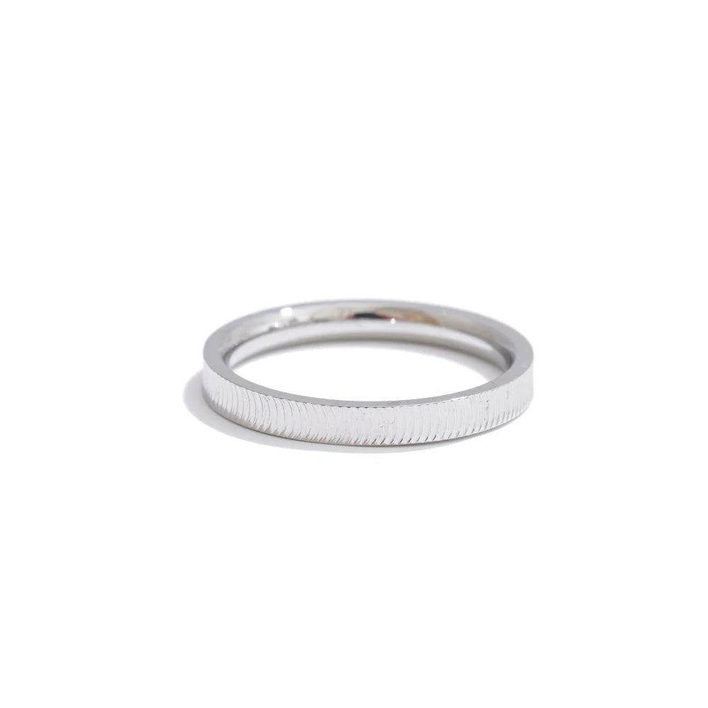 Yhpup Size 6789 PVD Minimalist Polished Metal Round Ring Rust Proof Stainless Steel Exquisite Daily Finger Jewelry for Women