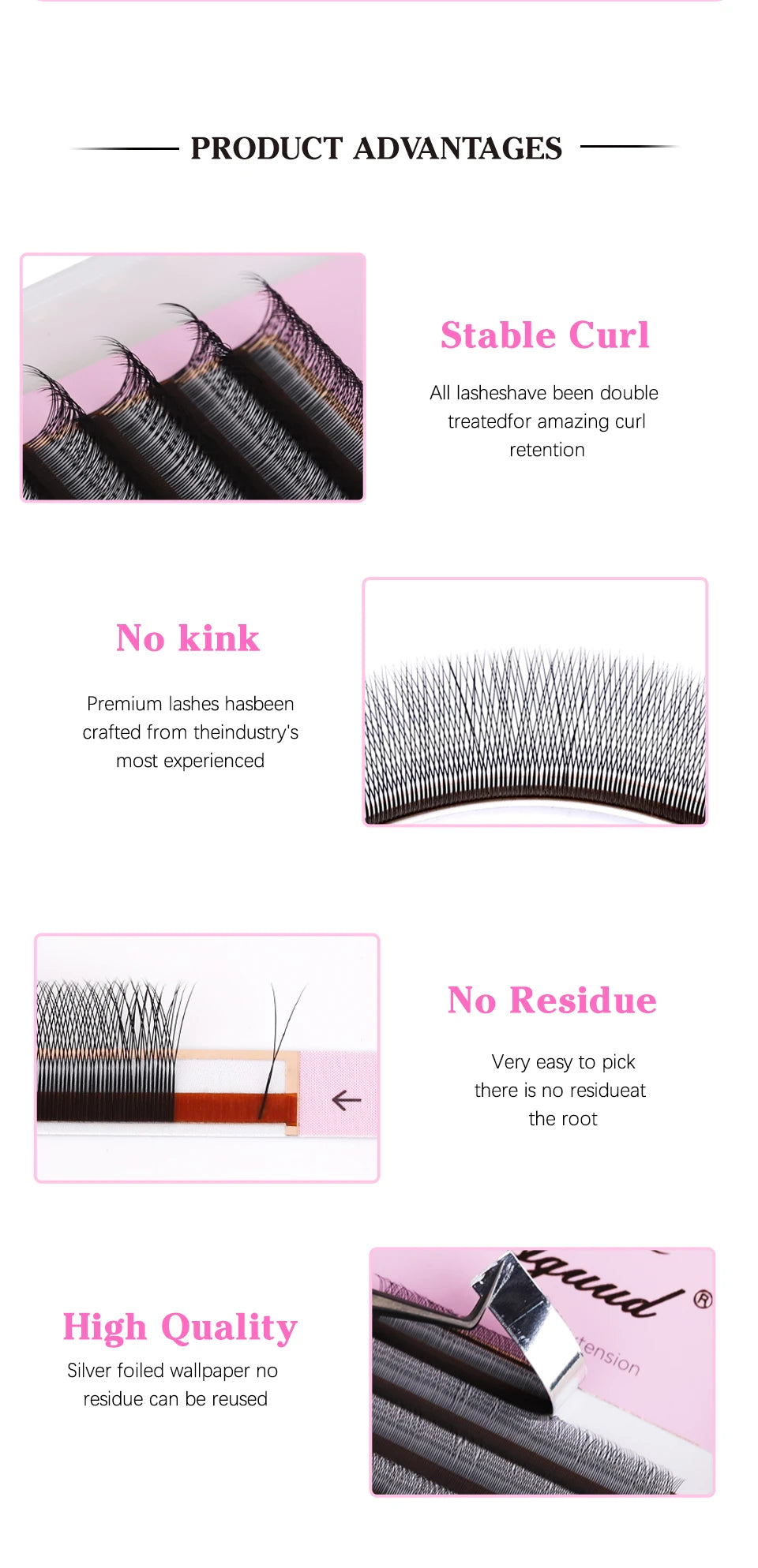 AGUUD Automatic Flowering 2D 3D 4D 5D W Shape Premade Fans Eyelash Extensions Natural Soft Individual Lashes Makeup Cilia