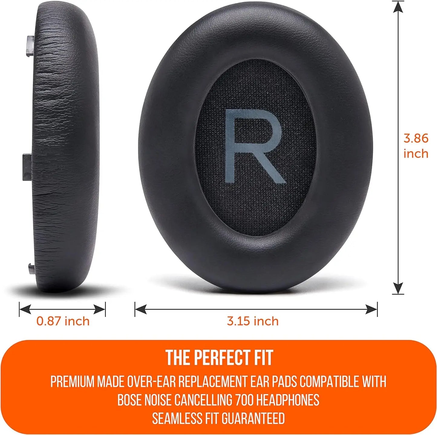 Ear Pads for Bose 700 Noise Cancelling Headphones (NC700) - Softer PU Leather, Added Thickness, Extra Durable Ear Cushions
