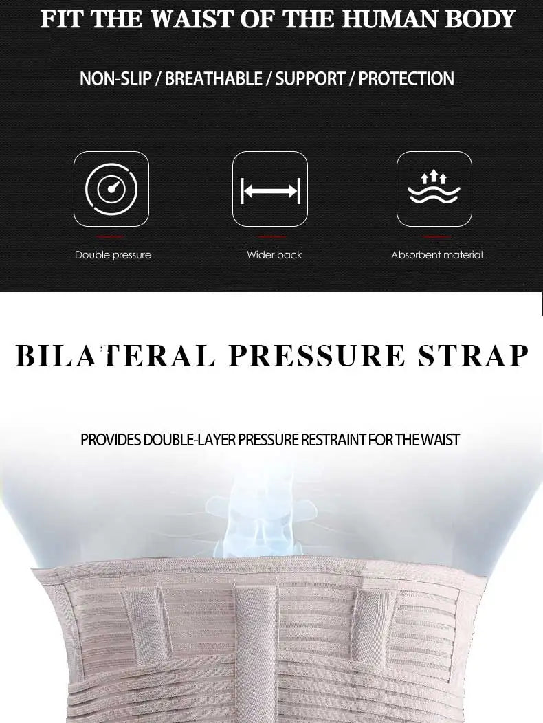 JINGBA SUPPORT Waist Trainer Body Shaper Abdominale Sports Lumbar Joint Protector Sports Fitness Sweat Belt Faja Hombre