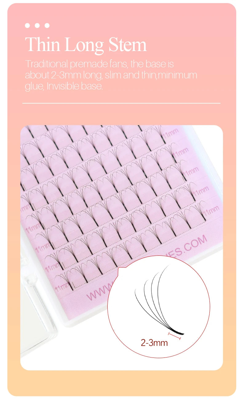 SONG LASHES Long Root Lashes Extensions Premade Volume Fans 2d/3d/4d/5d Faux Eye Lash Russian Volume Eyelash Extension