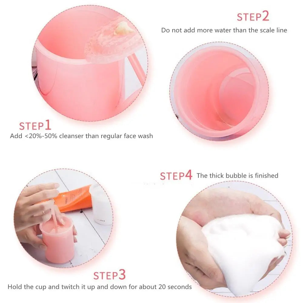 Foaming Clean Tool Simple Face Cleanser Shower Bath Shampoo Foam Maker Bubble Foamer Device For Cleansing Cream
