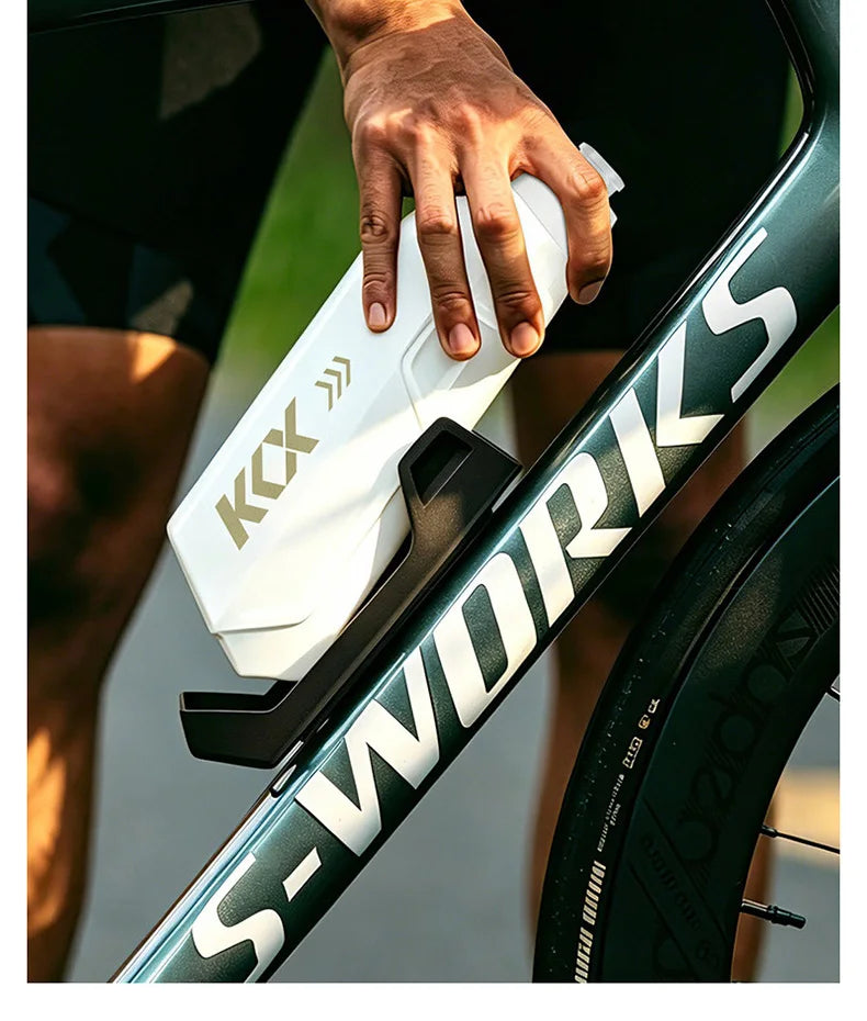 New KKX Bicycle Aerodynamic Water Bottle Bracket Set 610ml Bike Water Bottle MTB Road Bike Frame Down Tube Riding Water Kettle