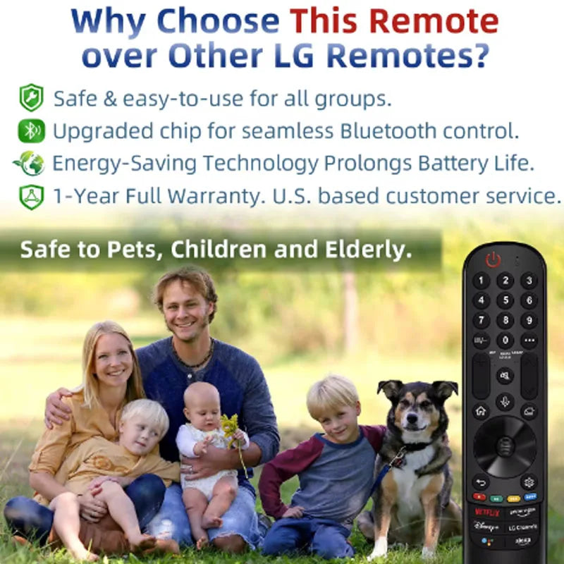 Smart TV Remote Control MR22GA MR22GN Replacement Voice and Pointer Magic Remote