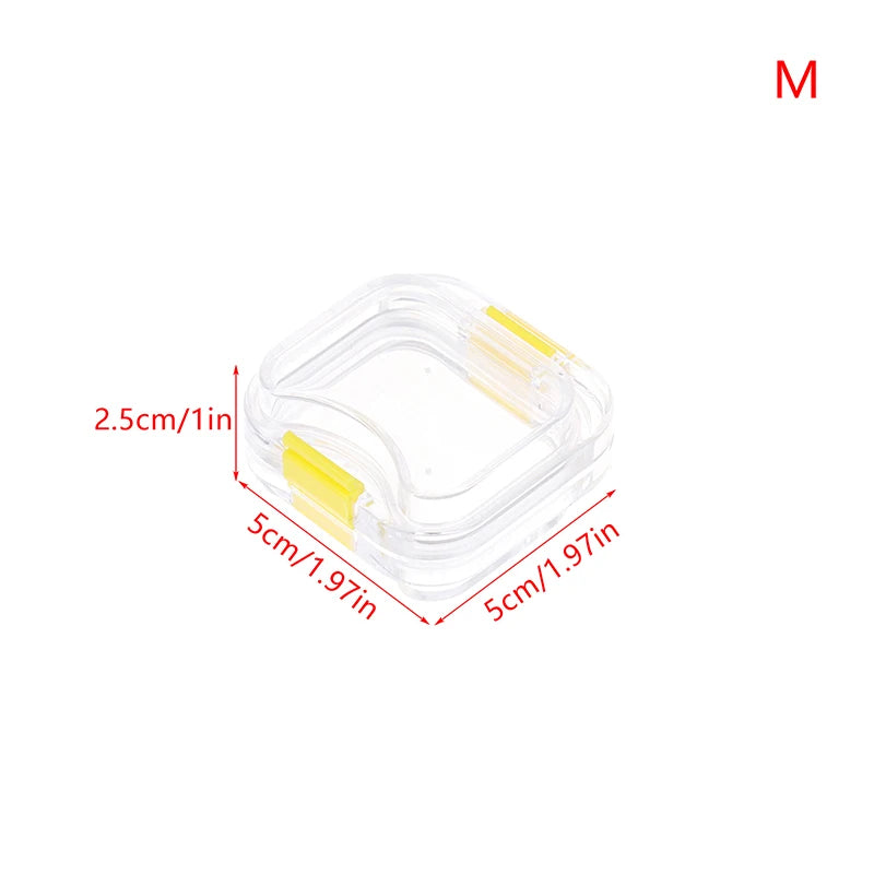 1 Pcs Plastic Dental Lab Box With Film Dentist False Tooth Case Box With Membrane Storage Boxes Denture Teeth Container Case
