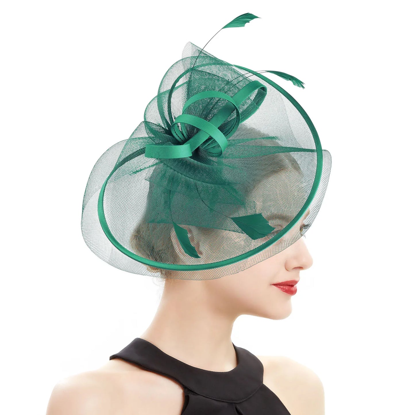 Wedding Accessories Formal Dresses Mesh Fascinator Hats Headwear Kentucky Derby Headpiece for Ladies Hair Accessories Ｗomen