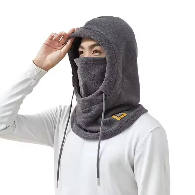 Winter Warm Hat with Mask and Neck Warmer 3-in-1 Windproof Balaclava for Men and Women Masked Hat Cycling Cold Weather Protectio