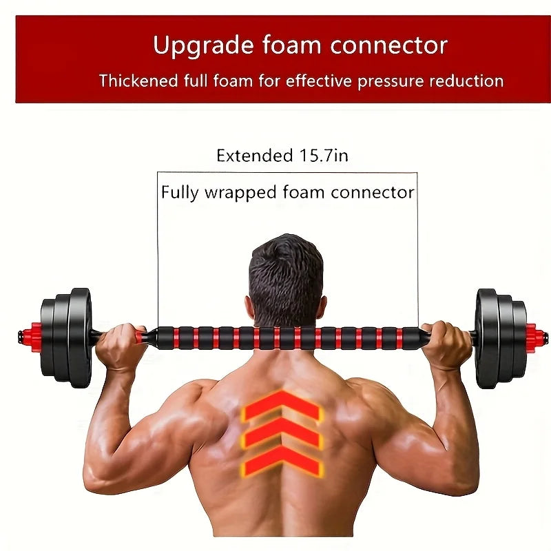 Dumbbell Rod Connectors Set,Universal Dumbbell Handle Fix, Excludes Weight Plates - Ideal for Gym Enthusiasts & Weightlifters