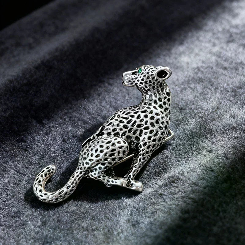 Leopard Brooch Pin Animal Jewelry Winter Coat Dress Party Accessories Gift