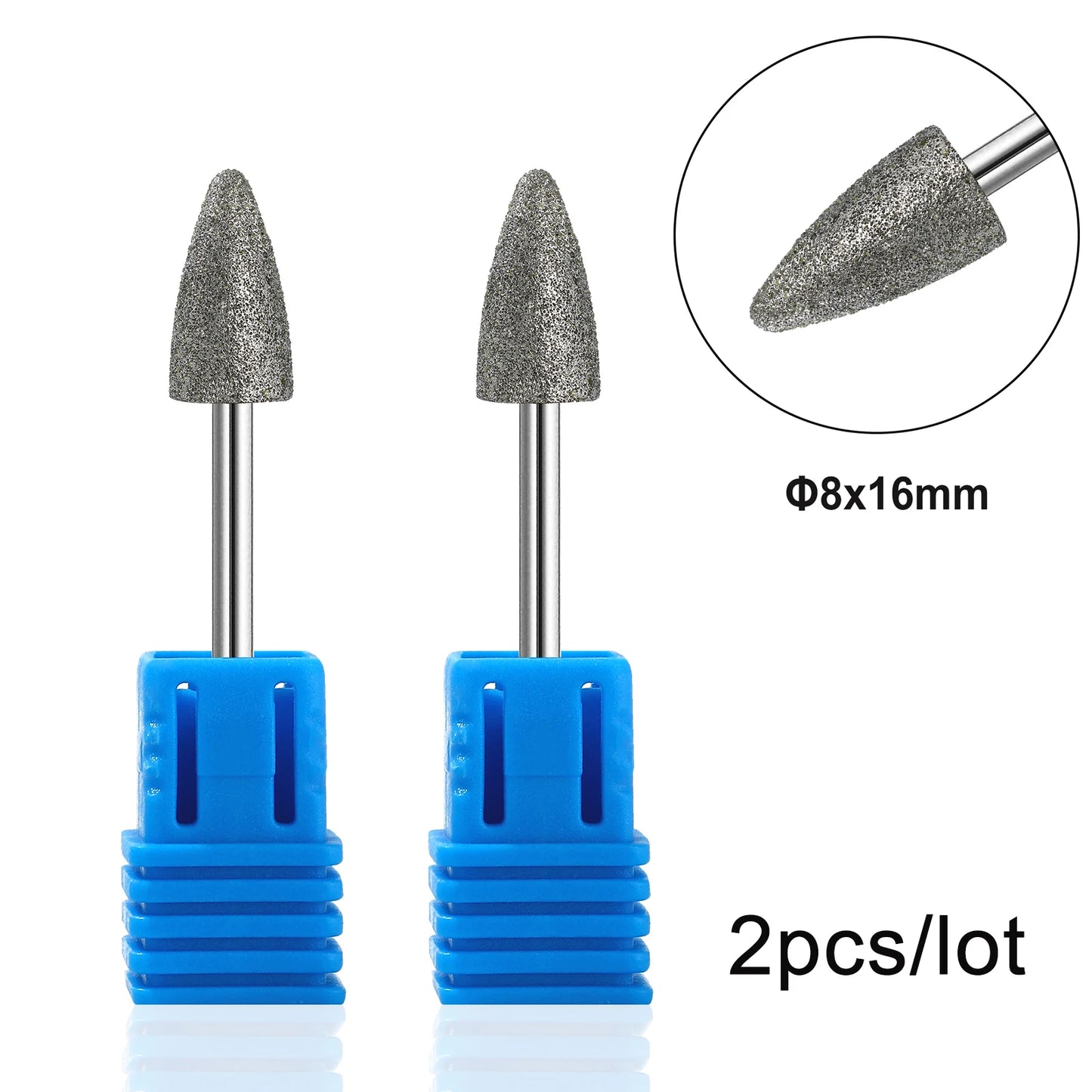 Diamond Nail Drill Bit Sanding Band Rotary Burr Foot Rasp Cuticle Cutters for Manicure Pedicure Disc Nozzles Tool Accessories