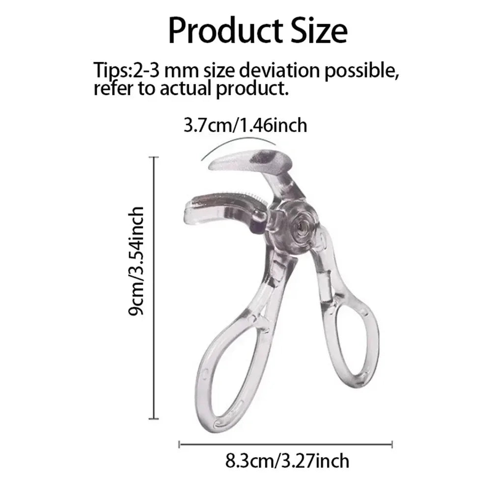 Dual-Type Eyelash Curler Waterproof Natural Curl Wide Partial Clip Long-Lasting Eye Makeup Tool Professional Eye Makeup Tool