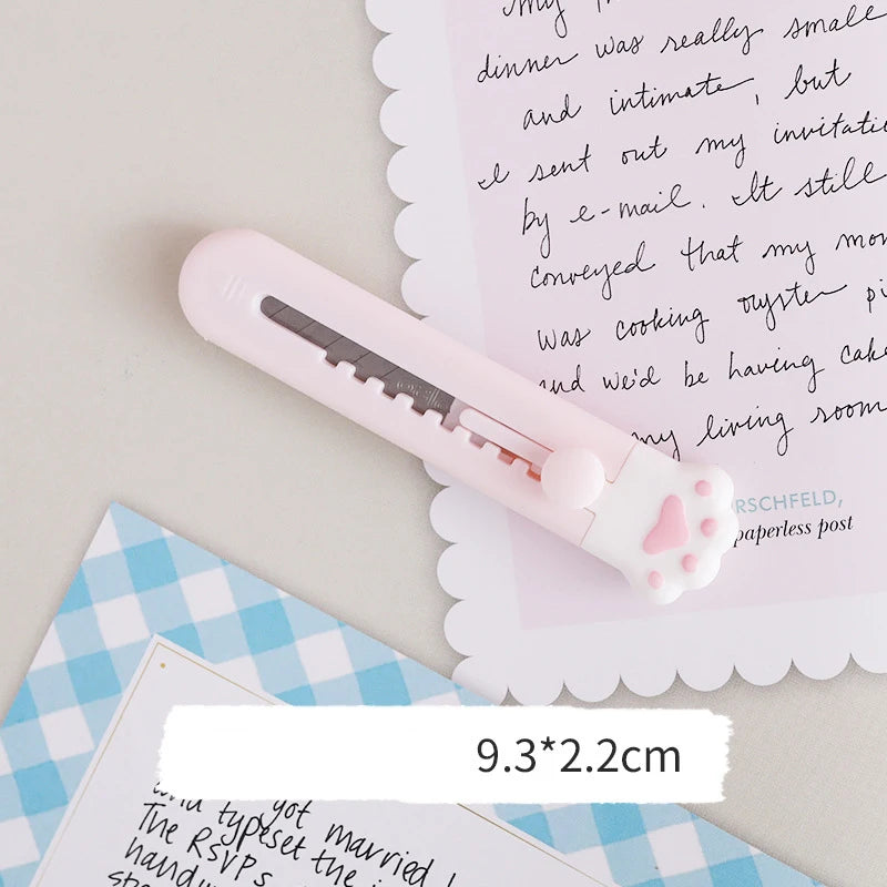 1 Piece Lytwtw's Art Cutter Cartoon Utility Knife Student Art DIY Tools Creative Stationery School Supplies