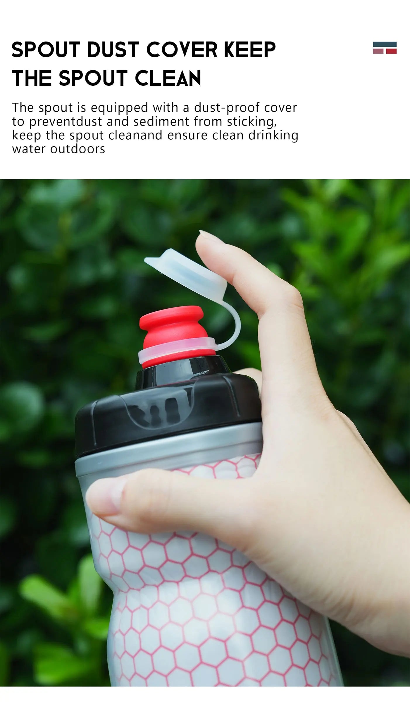 ThinkRider Bike Water Bottle 620ml/21oz Mountain Cycling Water Bottle PP5 Heat-And Ice-protected Bottle Outdoor Sports Cup