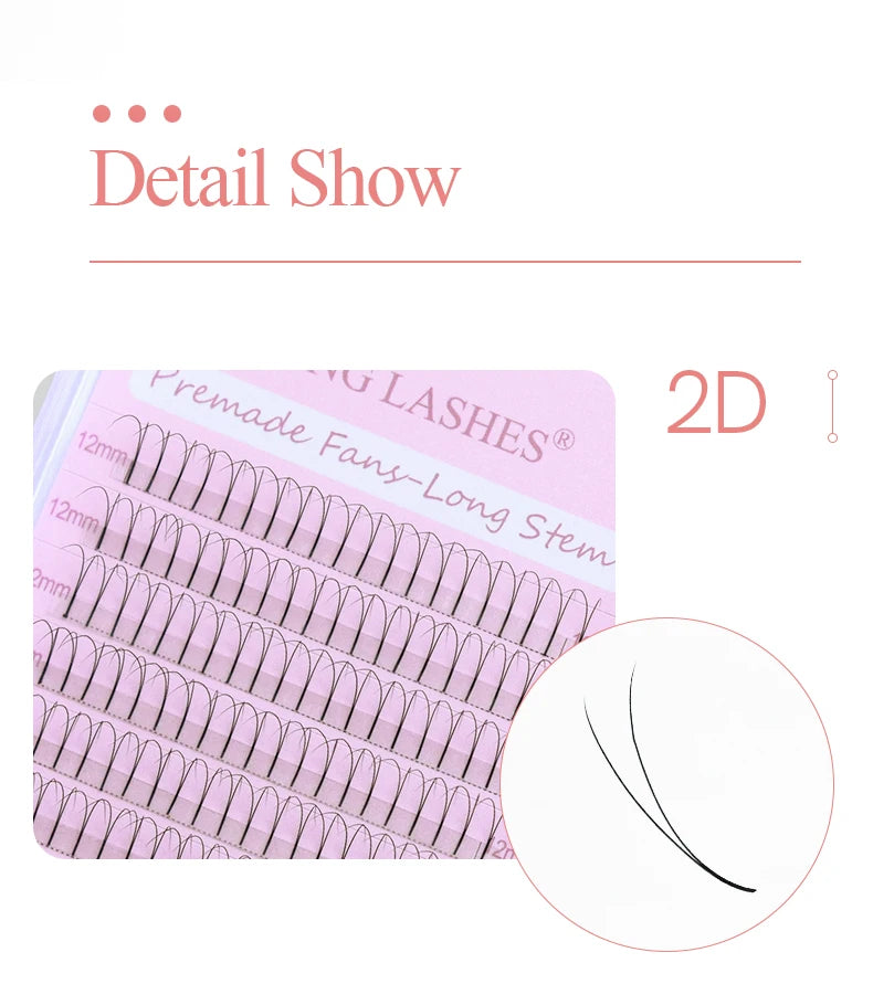 SONG LASHES Long Root Lashes Extensions Premade Volume Fans 2d/3d/4d/5d Faux Eye Lash Russian Volume Eyelash Extension