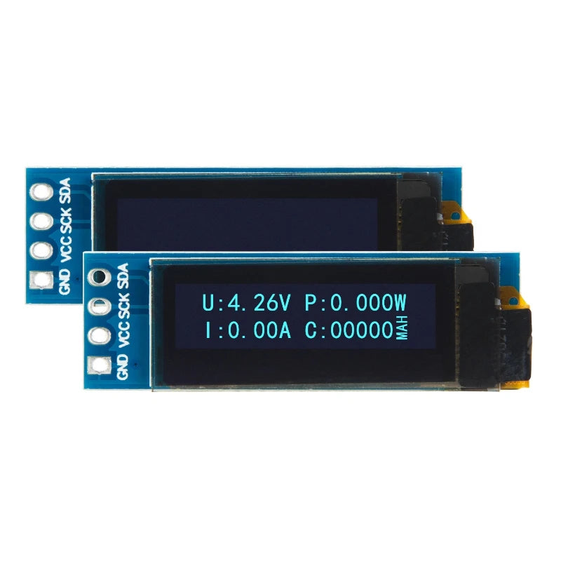 0.91' OLED Display Module 128*32 SSD1306 Vertical Screen - I2C 4-Pin Interface for Arduino/Embedded Systems for Lot Smart Home