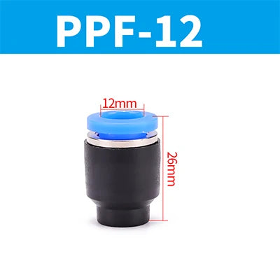 Pneumatic Connector Quick Plug Plastic Plug Pipe Plug PP PPF 4mm 6mm 8mm 10mm 12mm 14mm 16MM Air Hose Sealing Connector