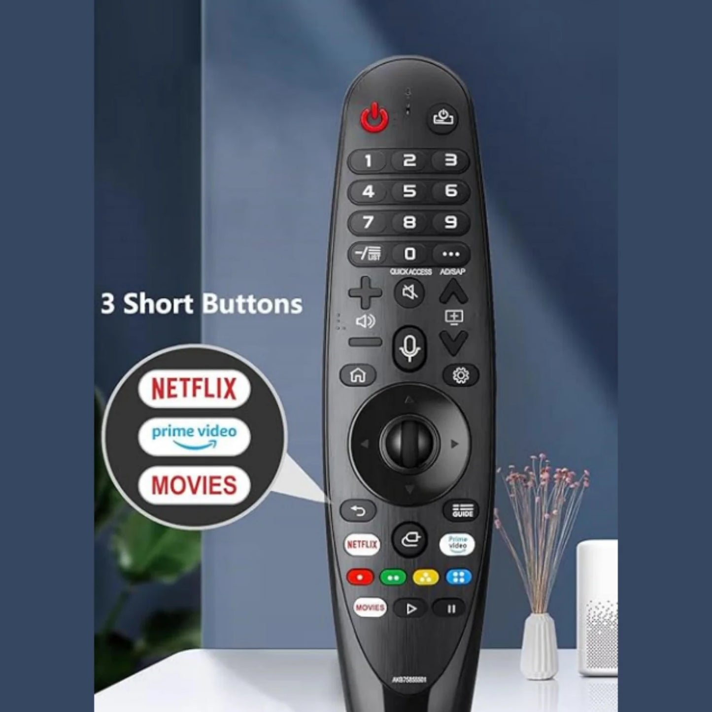 (No voice no  mouse function)IR AKB75855501 MR20GA Replaced Remote for 2020 LG Smart TV OLED, Nano Cell and 4K UHD Models