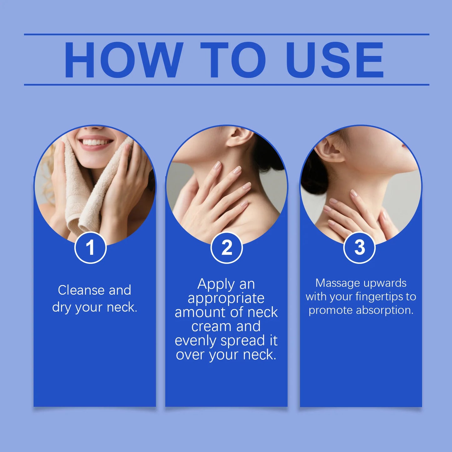 Neck Firming Massage Cream Deep Moisturizing Neck Lines Smoothing Skin Tightening Gentle Hydrating Soft Smooth Daily Neck Care