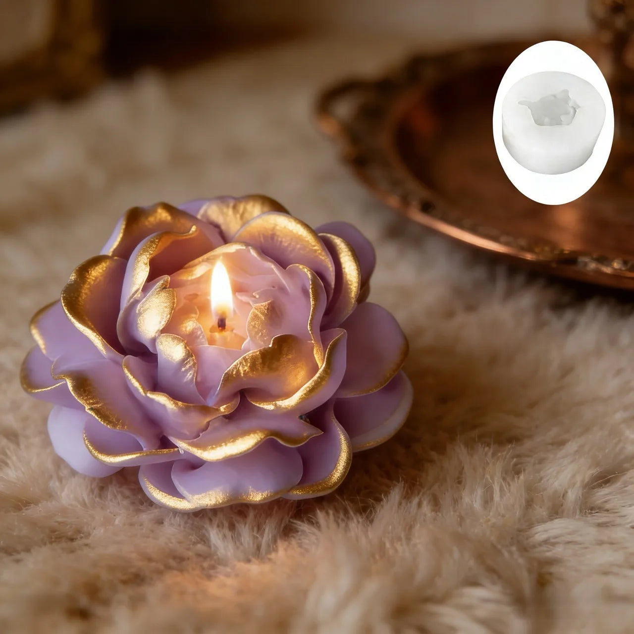 1 Piece 3D Elegant Rose Silicone Mold - Reusable Flexible Mold for Candles, Resin Art, Handmade Soap and Clay Making, Delicate Petal Design, Home Decoration, Valentine's Day Gift, Floral Shapes, Special Gift for Craft Enthusi