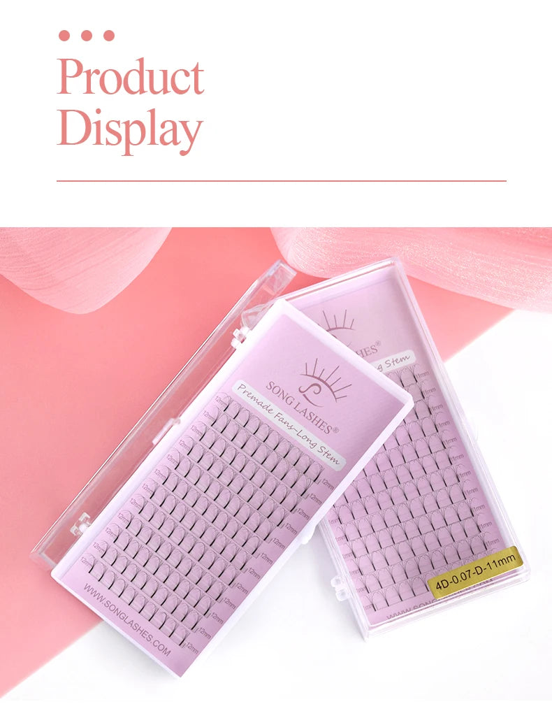 SONG LASHES Long Root Lashes Extensions Premade Volume Fans 2d/3d/4d/5d Faux Eye Lash Russian Volume Eyelash Extension