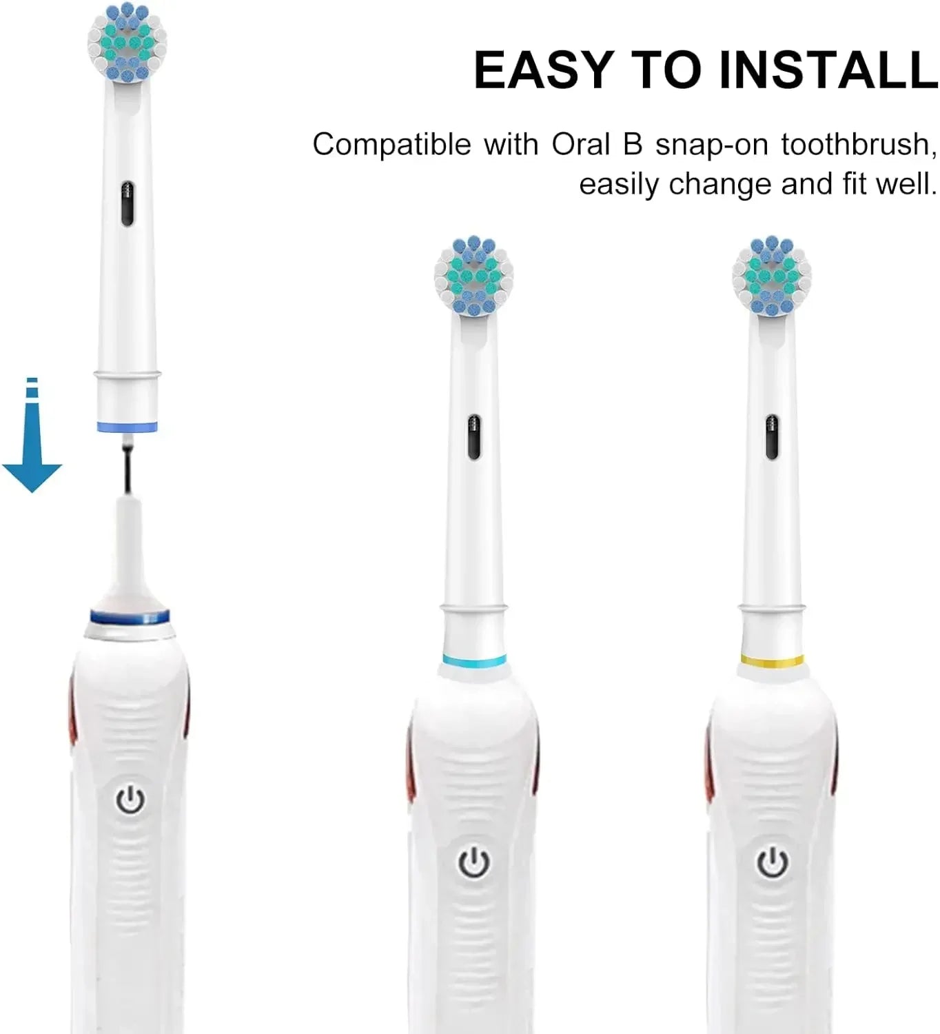 16pcs/Set For Oral-B Sonic Electric Toothbrush Replacement Brush Heads Fit Advance Power/Pro Health/Triumph/3D Excel/Vitality
