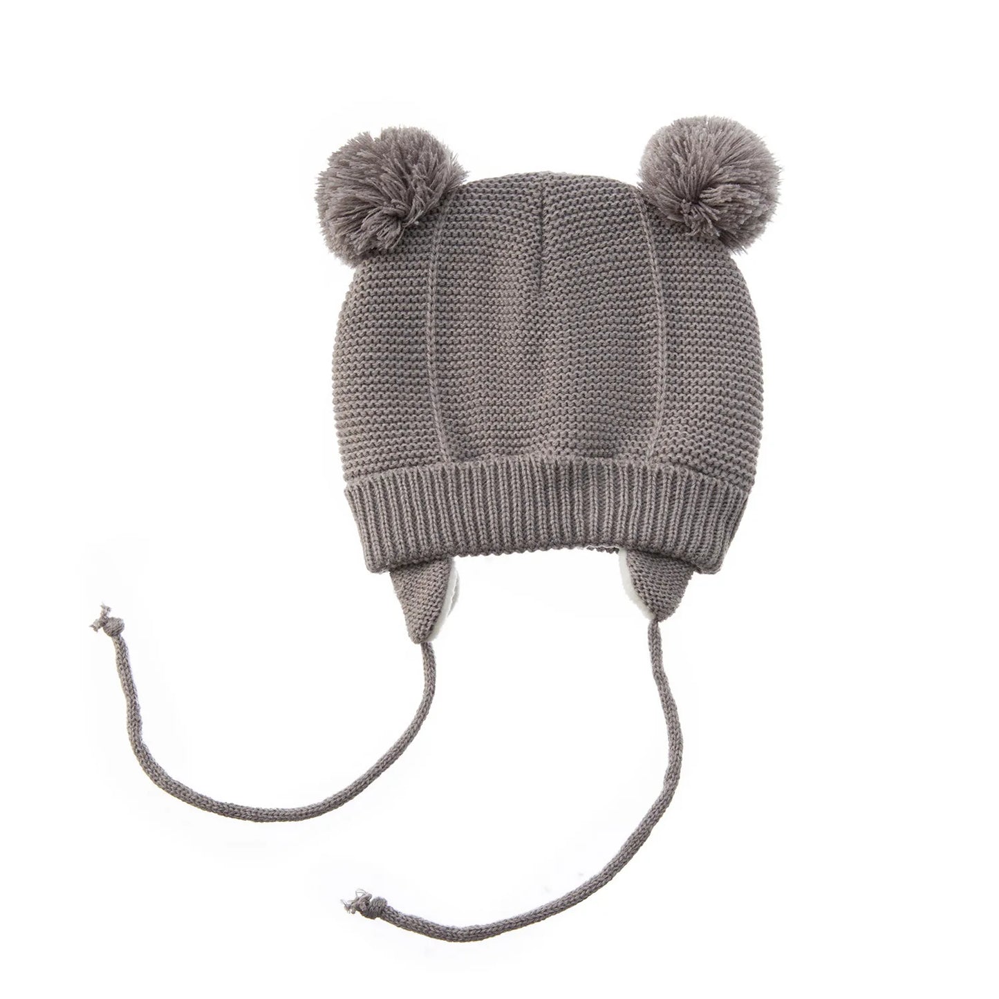 Winter Baby Hat for 0-12month Boy Girls Accessories Knited Cap Kids Hat Fleece Warm Gloves Thick Winter Ear Kids Hat Baby Bonnet