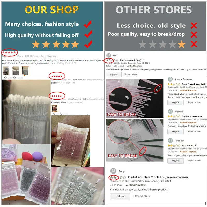 50pcs Eyelash Brushes Reusable Mascara Wands Applicator Spoolers for False EyeLashes Extension Women Lashes Cosmetic Supplies