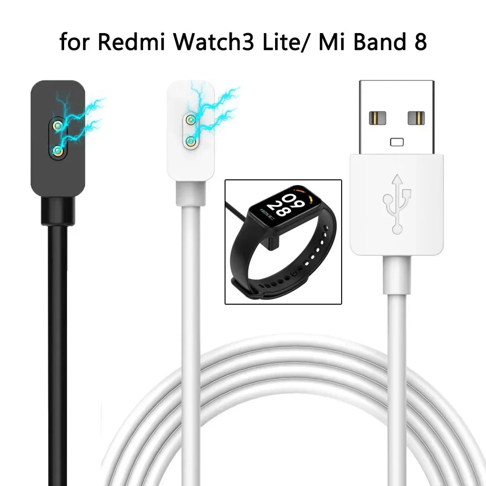 USB Charger For Redmi Watch 5 Lite/Xiaomi Mi Band 8/9/Redmi Band 2/Watch 3 Active/Smart Band 8 Pro Magnetic Charging Cable