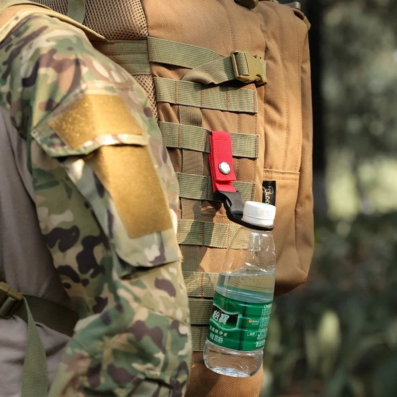 14/2/1pcs Portable Webbing Buckle Hook Water Bottle Clip Durable Nylon With Safety Multi-Color Buckle For Camping Hunting Sports