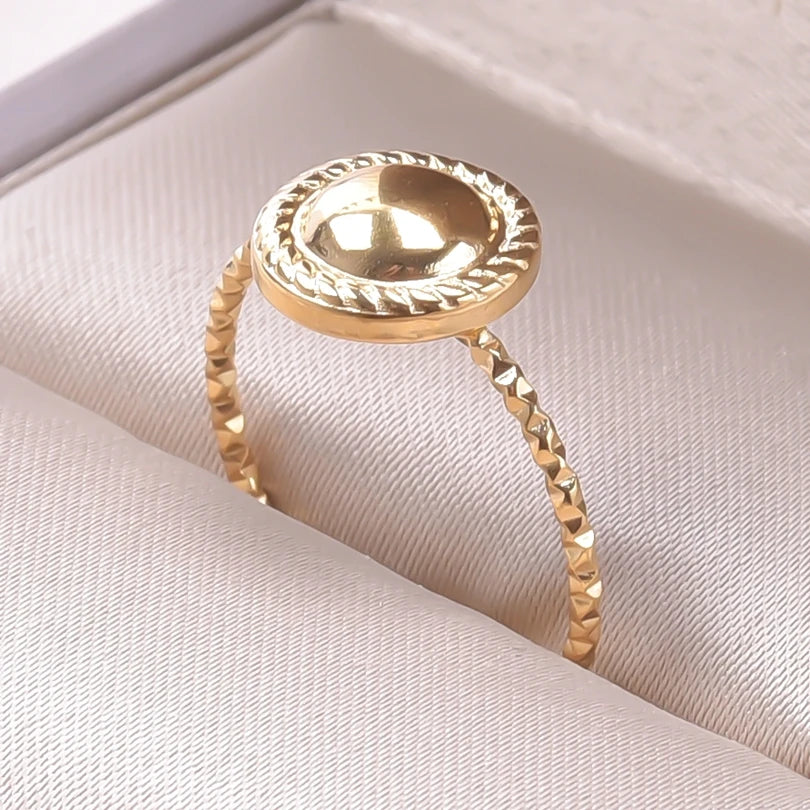 6pcs/lot Wholesale Various Chunky Rings Real Gold Plated Love Abstract DIY Shell Star Sun Bat Shaped Rings Women Jewelry Gifts