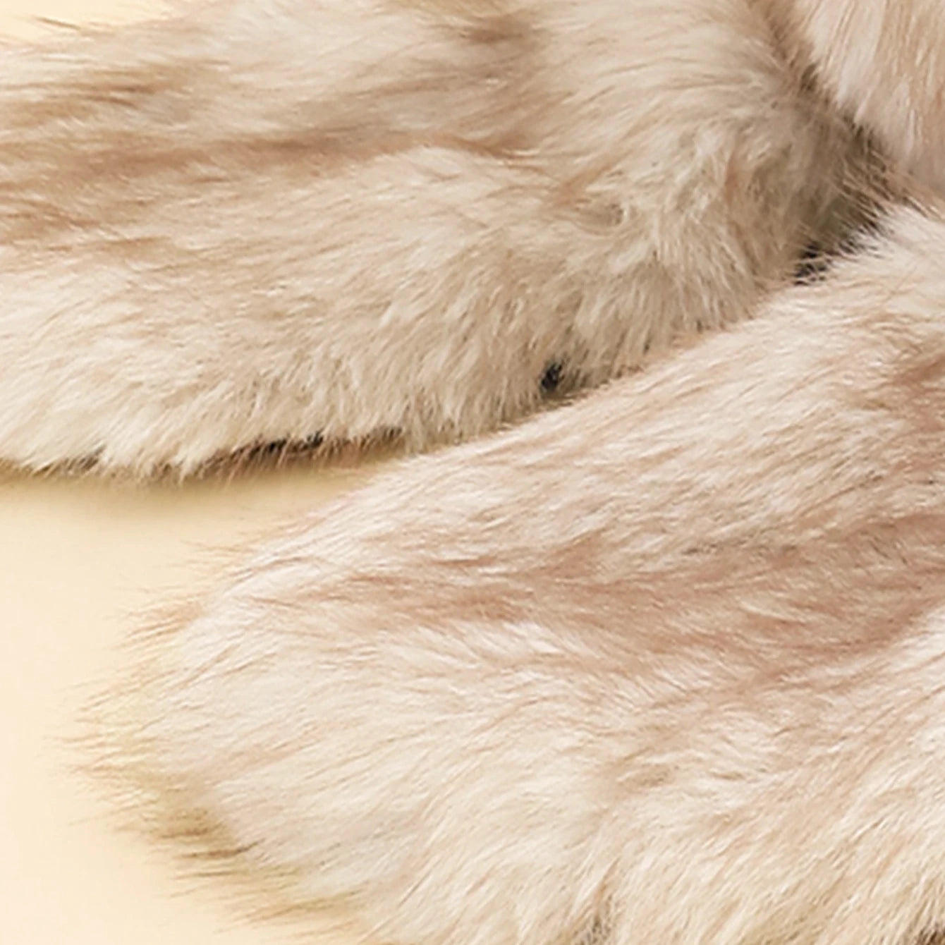 Winter Faux Fox Fur Scarf Hat Gloves Set, Outdoor Warm Dual Color Plush Earflap Beanie, Unisex Cold Weather Accessories