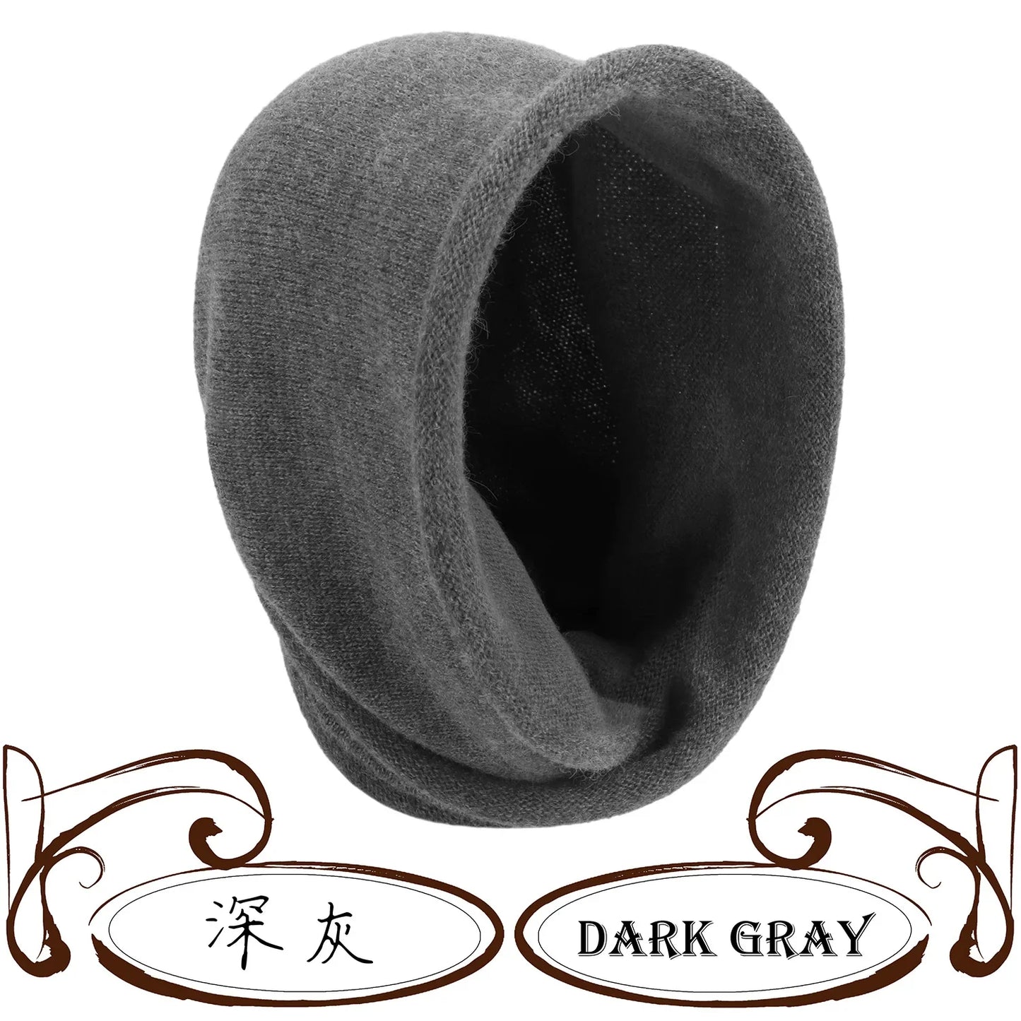 Fashion Women Winter Scarf Hat Set Knitted Cap Warm Balaclava Skullies & Beanies