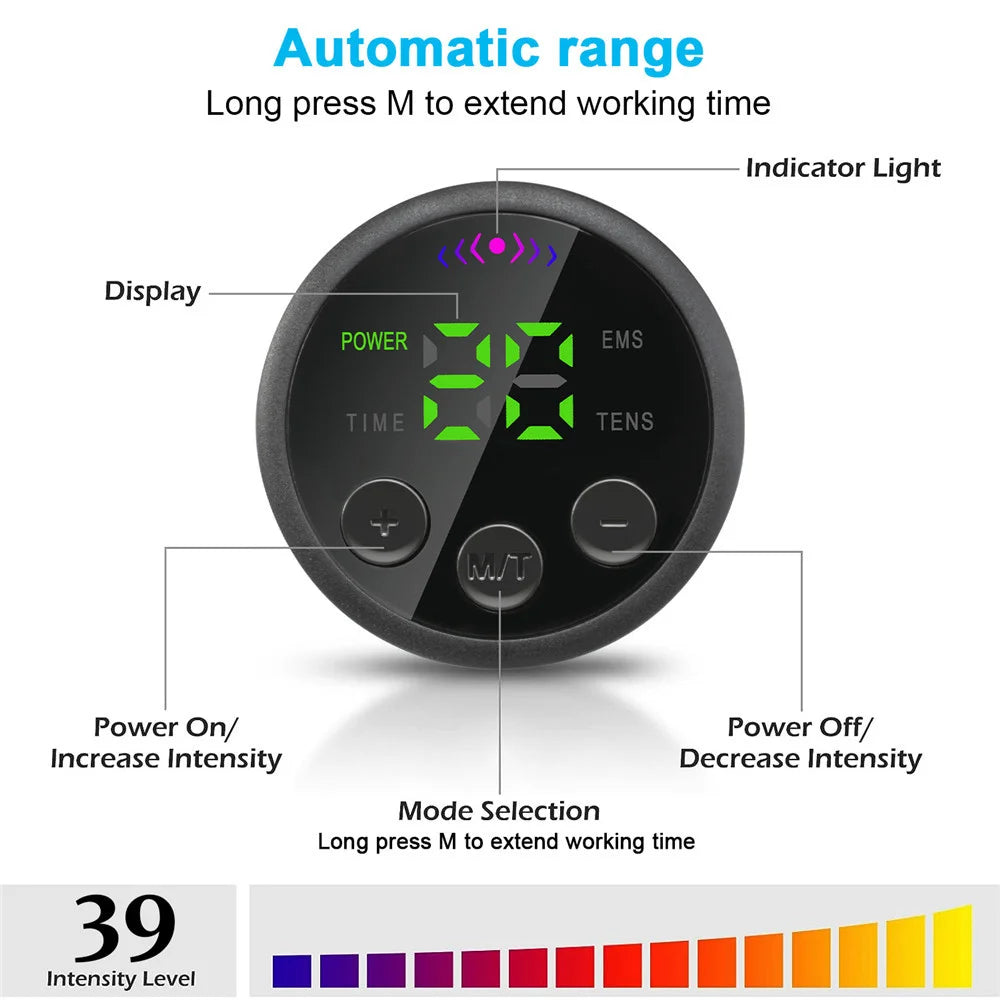 Intelligent EMS Belt Massage Set Full Body Muscle Stimulation Trainer Abdominal Fitness Device USB Charging Version