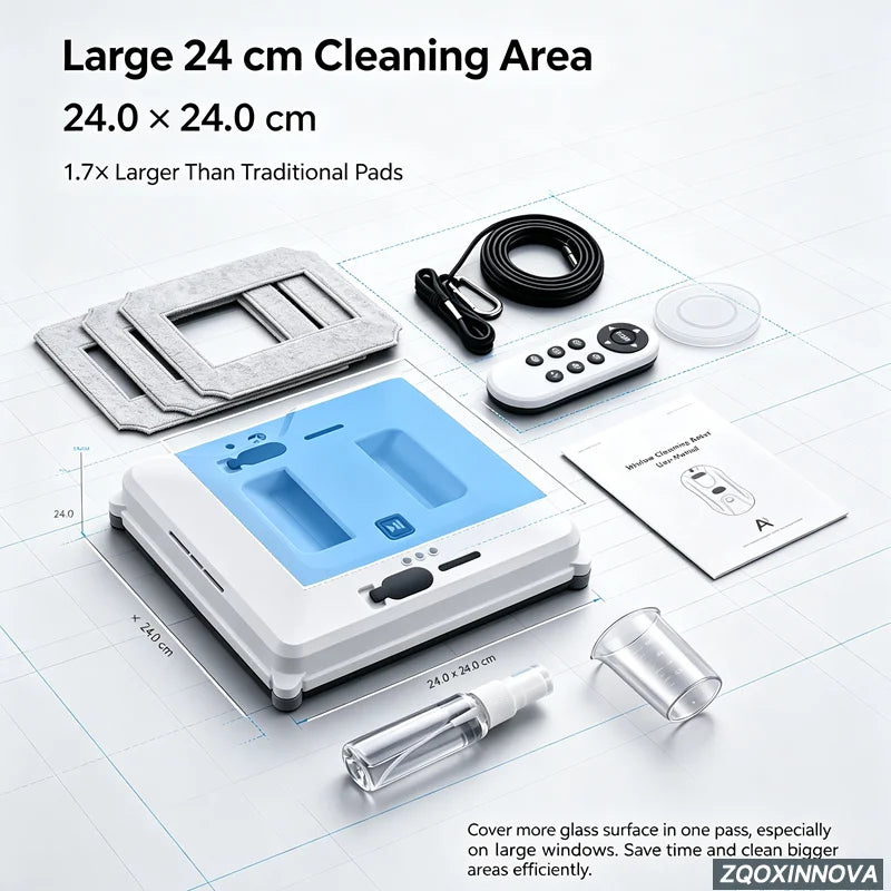 55 Newton UPS Vacuum Cleaner Electric Glass Washer with Smart Home Appliance Smart Floor Mops Electric Window Cleaning Robot