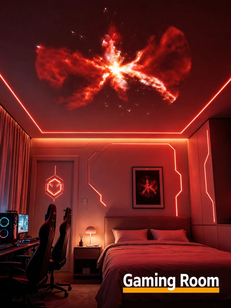 Star Projector Night Light USB Plug in 360° Rotating Starry Sky Projection Lamp For Kids Bedroom Party Gift Room Decor