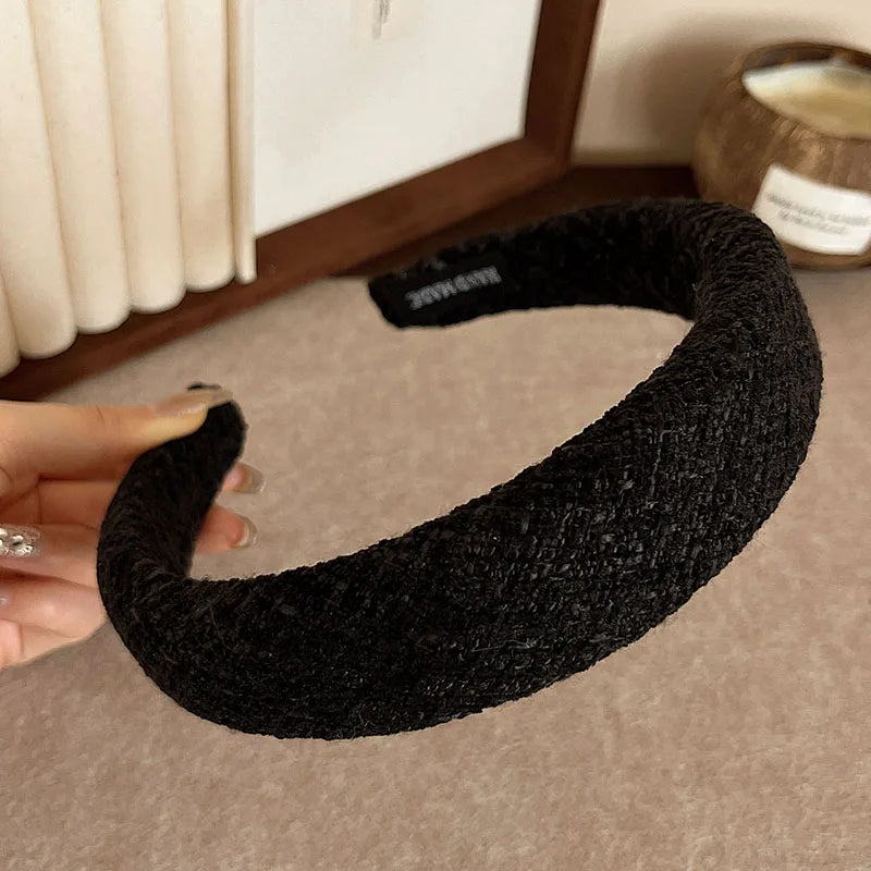 2026 Winter Korean Fashion Hairbands Headband Women Girls Scrunchies Hair Head Hoop Band Accessories Headdress Headwear Ornament