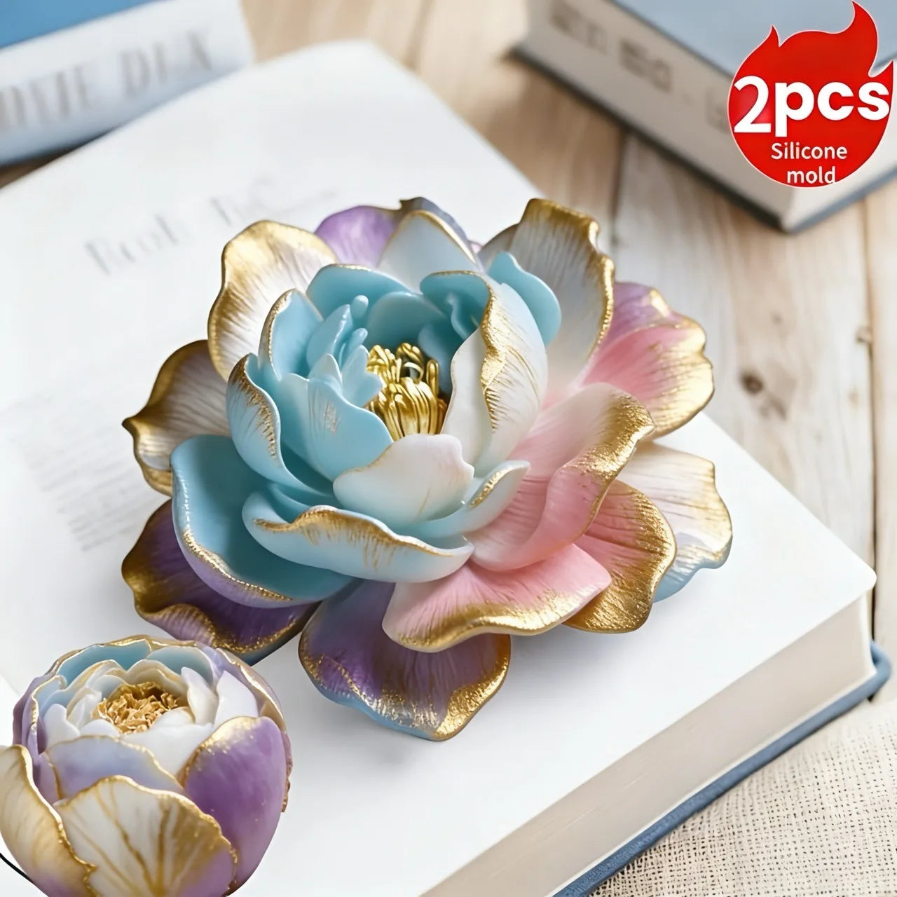 1 Piece 3D Elegant Rose Silicone Mold - Reusable Flexible Mold for Candles, Resin Art, Handmade Soap and Clay Making, Delicate Petal Design, Home Decoration, Valentine's Day Gift, Floral Shapes, Special Gift for Craft Enthusi