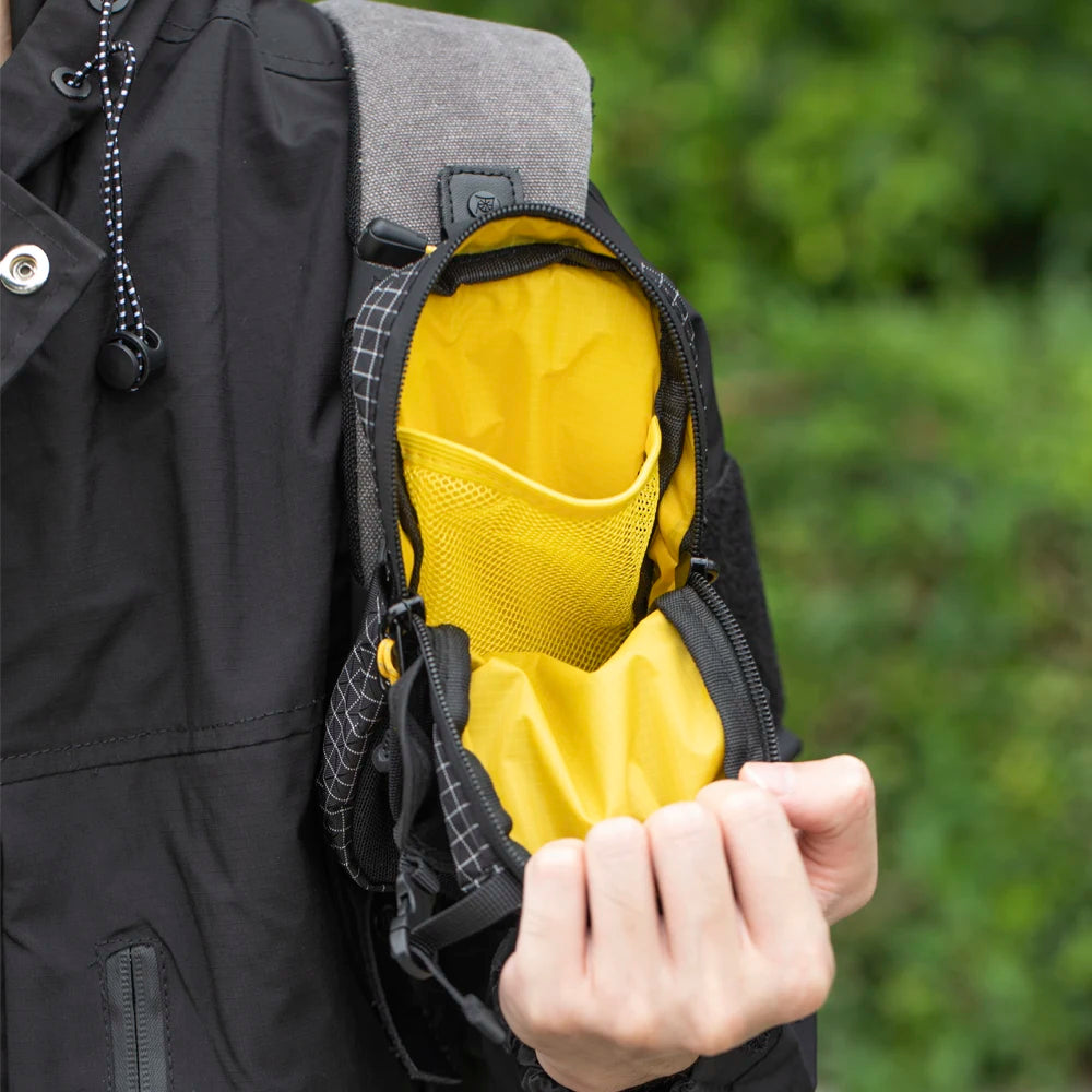 Lightweight Hands-Free Belt Bag with Phone Holder Water Bottle Pocket Hiking Backpack Vest for Running, Cycling, Outdoor Gear