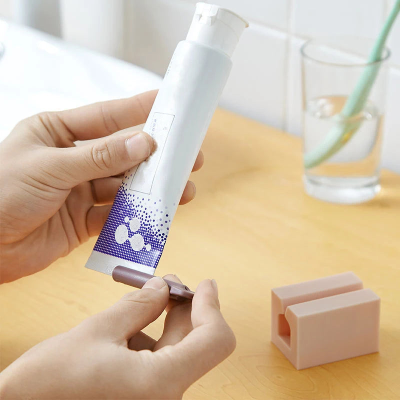 Household Plastic Toothpaste Tube Squeezer Easy Dispenser Roll Holder Bathroom Supplies Tooth Cleaning Accessories