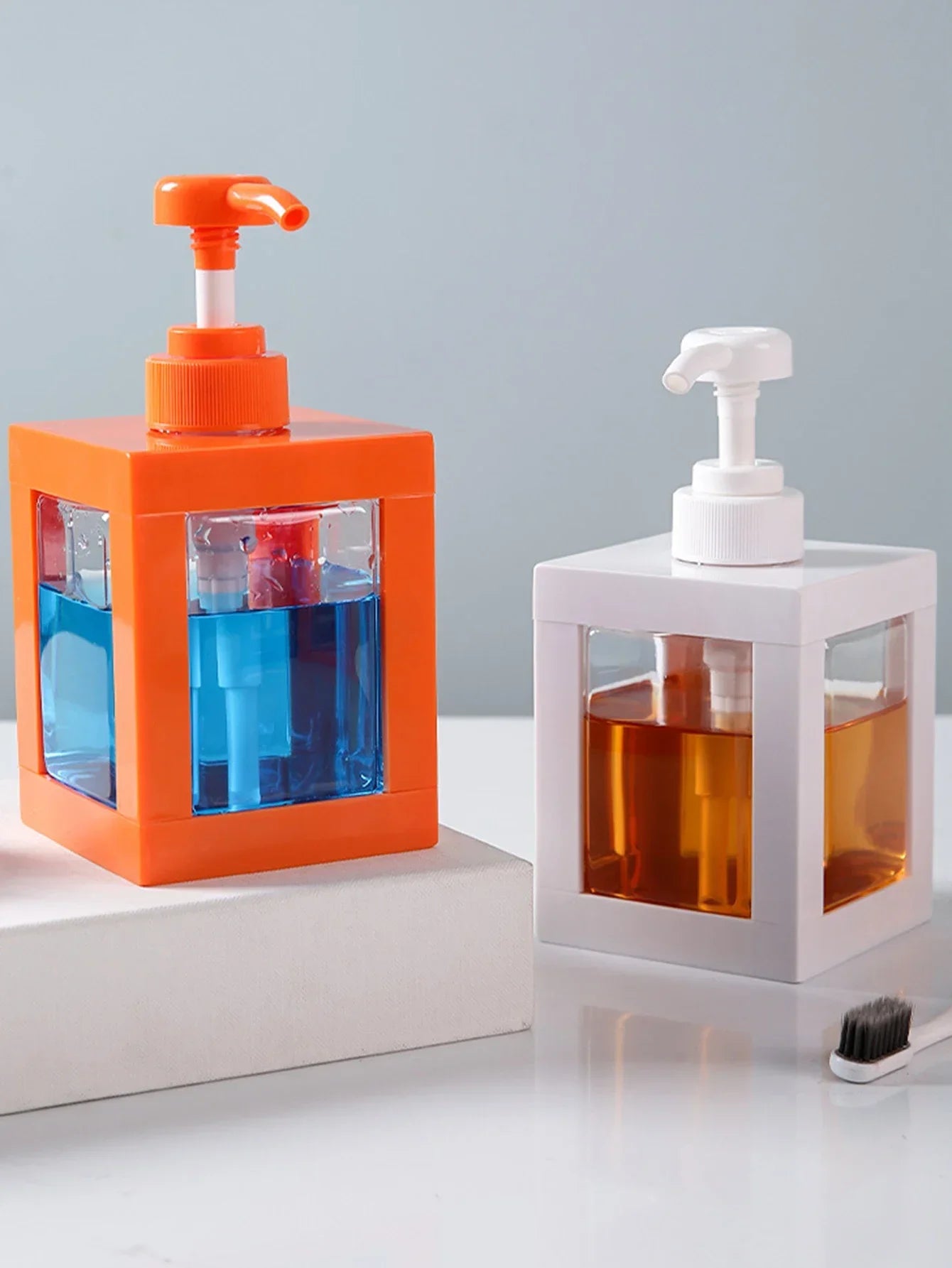 Kitchen Liquid Soap Dispenser 750/500/1000Ml Empty Pump Shampoo Bottle Dish Soap Container Bathroom Accessories