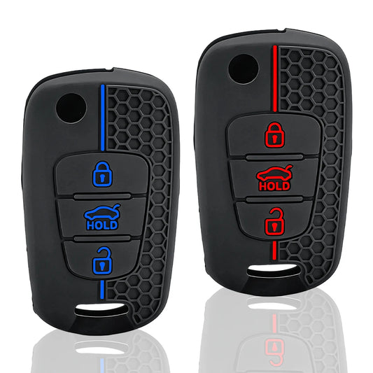 Silicone Key Case Cover For Kia Soul Venga Picanto Rio Sorento Ceed Sportage For Hyundai i20 i30 Veloster ix20