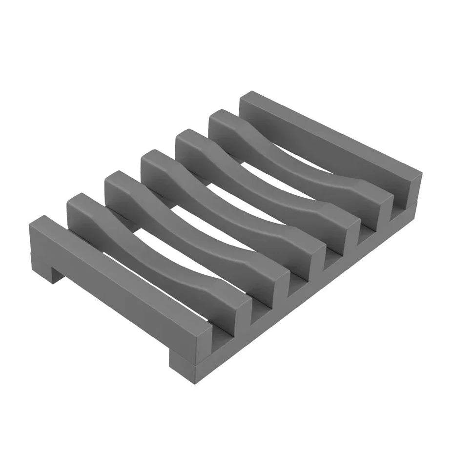 Flexible Silicone Soap Holder Hollow Design Bar Soap Dish Bathtub Kitchen Soap Saver Drainer Sponges Scrubber Display