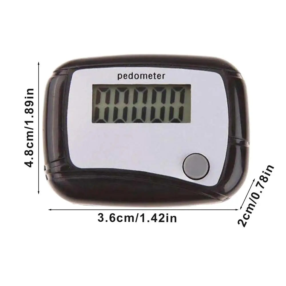 Digital LCD Pedometer with Clip Walking Running Step Counter Step Mini Step Meter for Outdoor Jogging Training Walking