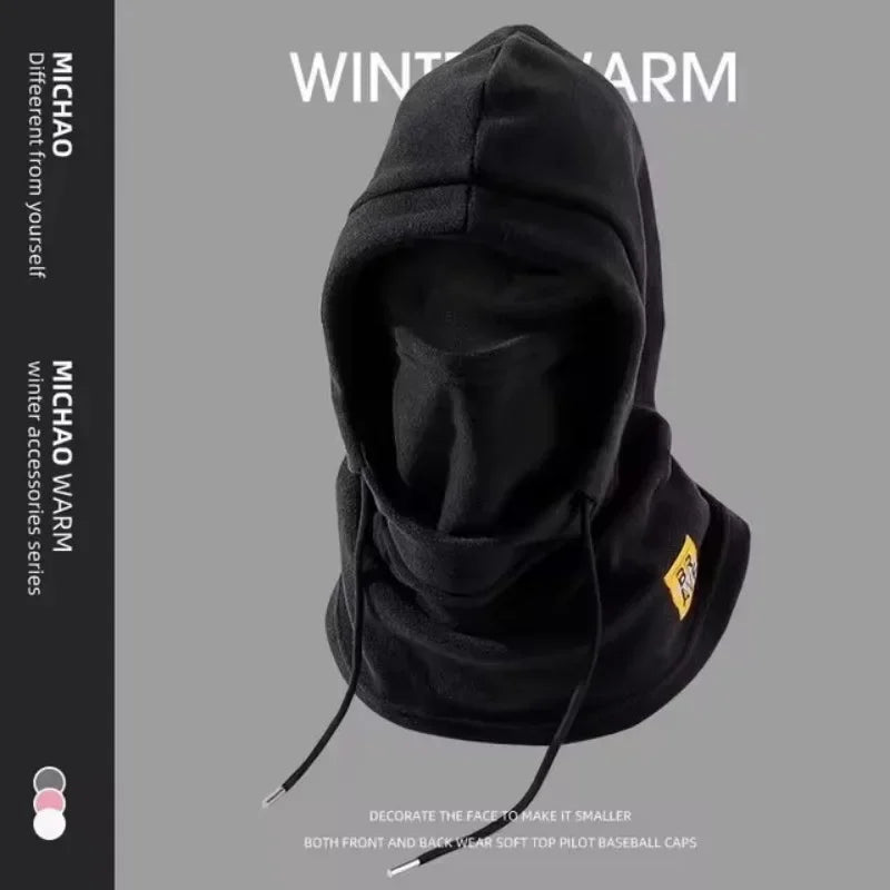 Winter Warm Hat with Mask and Neck Warmer 3-in-1 Windproof Balaclava for Men Women Masked Hat Cycling Cold Weather Protection