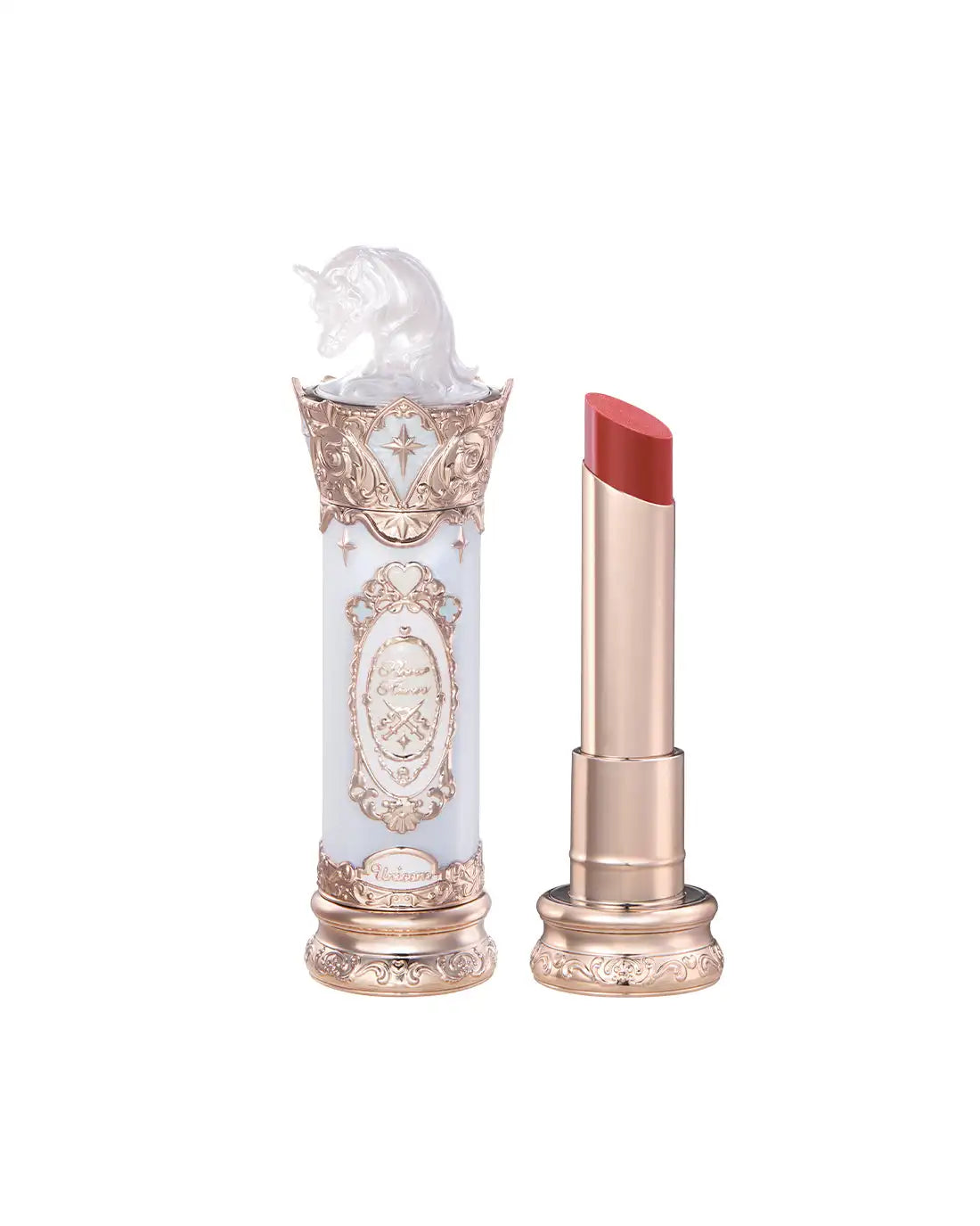 Flower Knows Knight Unicorn Glazed Lipstick: High Pigment Long-Lasting Non-Stick Lip Gloss for Makeup Enthusiasts