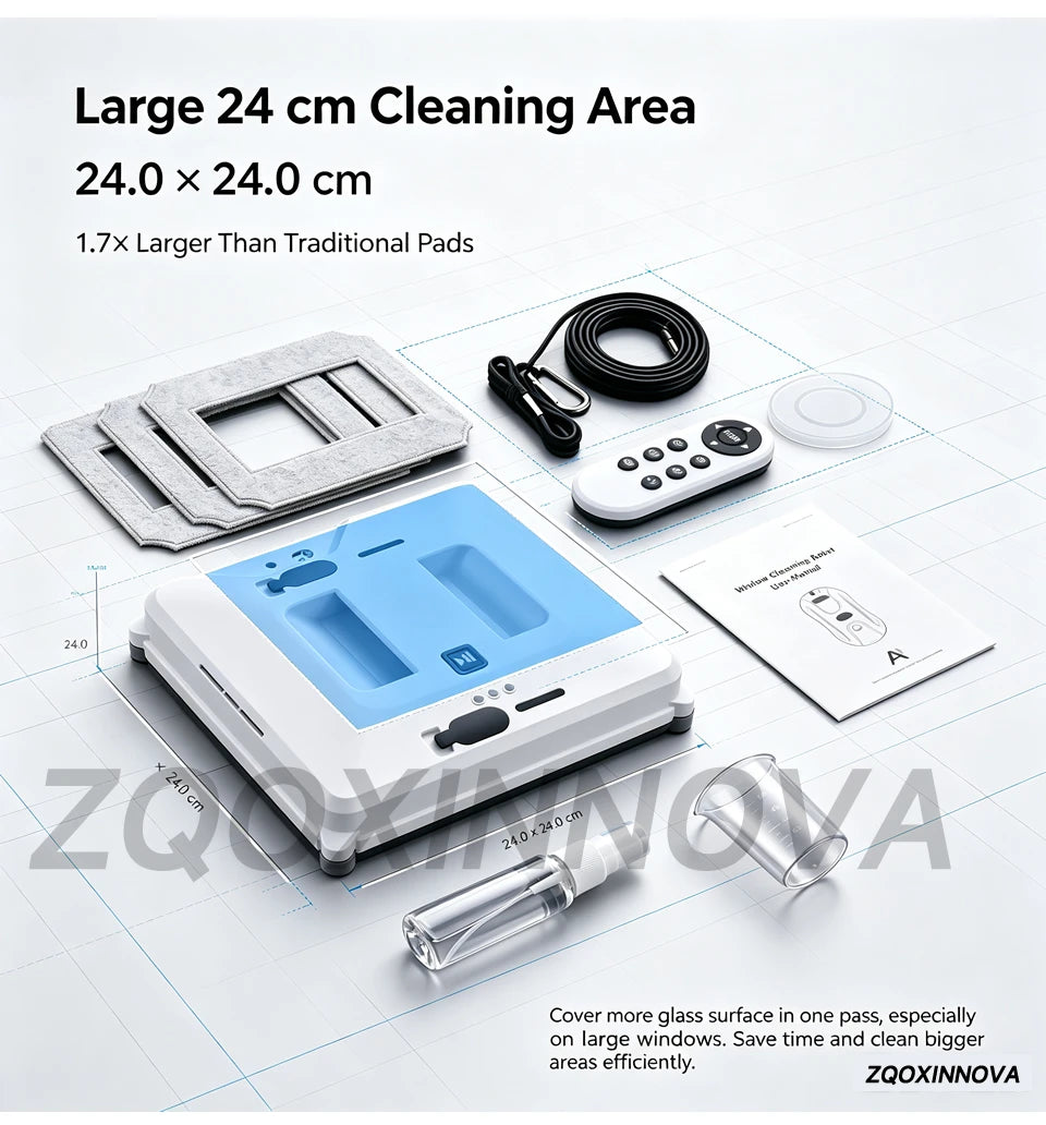55 Newton UPS Vacuum Cleaner Electric Glass Washer with Smart Home Appliance Smart Floor Mops Electric Window Cleaning Robot