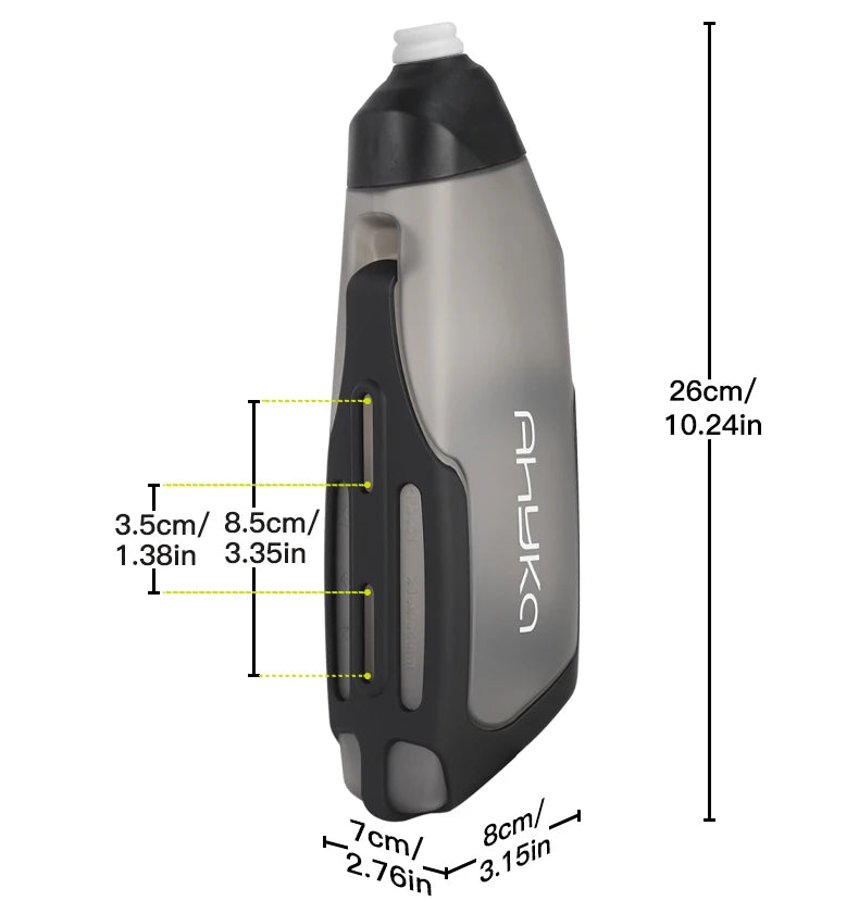 AhyKa Bicycle 600ml Aerodynamic Water Bottle Bracket Set Bike Water Bottle MTB Road Bike Frame Down Tube Riding Water Kettle