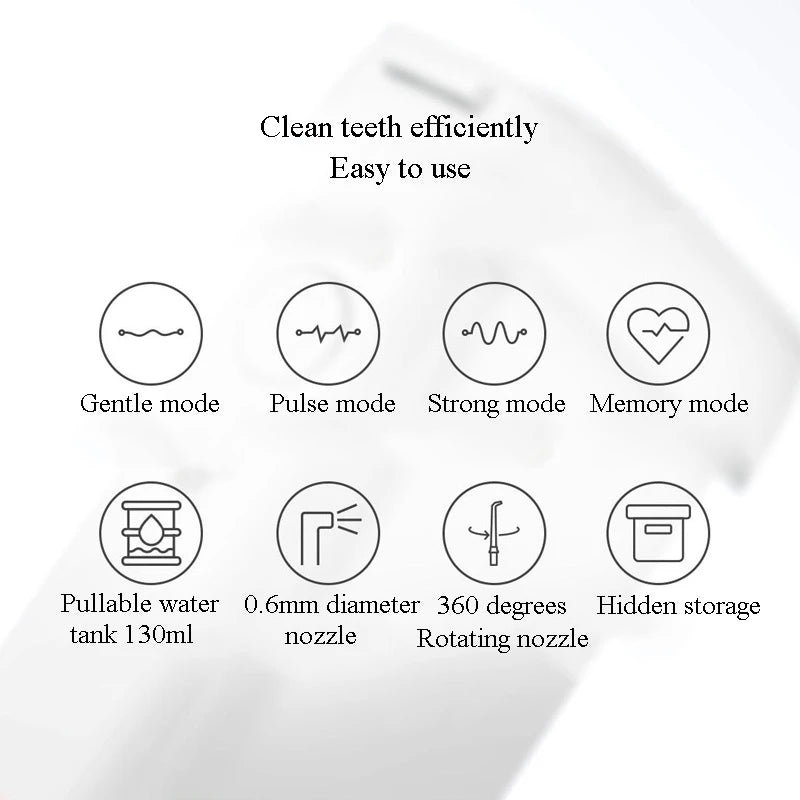 ENPULY Oral Irrigator M6 Plus Portable Dental Irrigator bucal Ultrasonic waterpulse teeth Oral Tooth Cleaner Teeth Water Flosser
